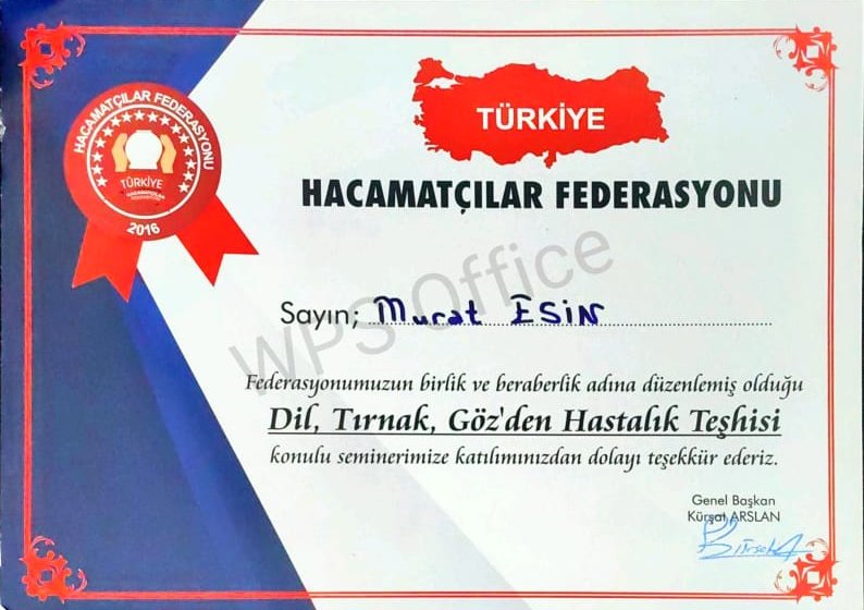 Dil Tırnak Katılım Belgesi