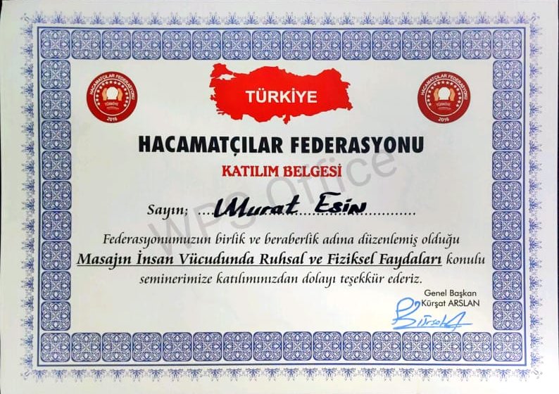 Masaj Kursu Sertifika