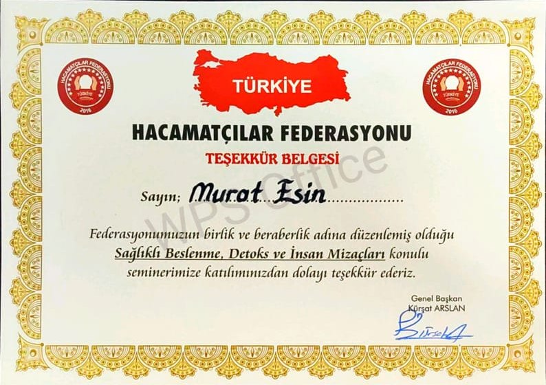 Saglıklı Beslenme Sertifikası